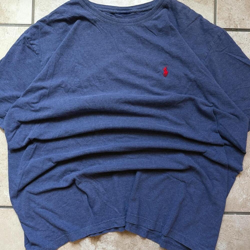 Polo by Ralph Lauren Navy Short Sleeve Shirt - Size L